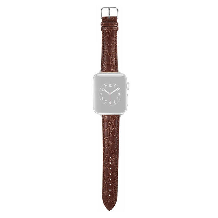 Vildt Fed Kunstlæder Universal Rem passer til Apple Smartwatch - Brun#serie_3