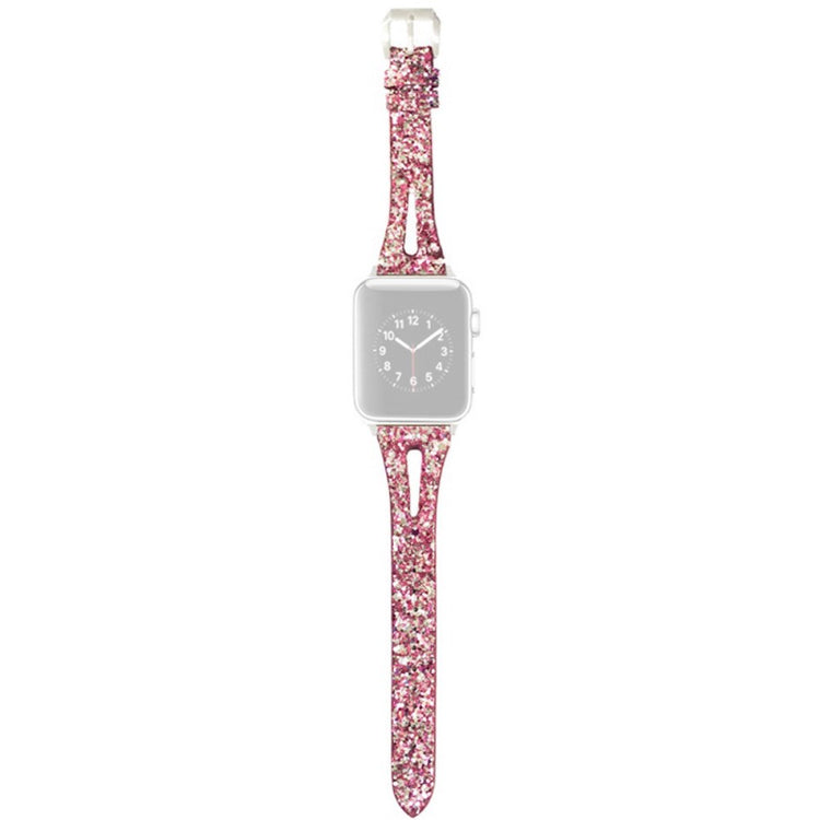 Super Elegant Kunstlæder Universal Rem passer til Apple Smartwatch - Pink#serie_4