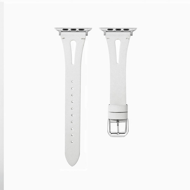 Apple Watch Series 41mm / 40mm / 38mm Leather Replacement Straps - White#serie_3