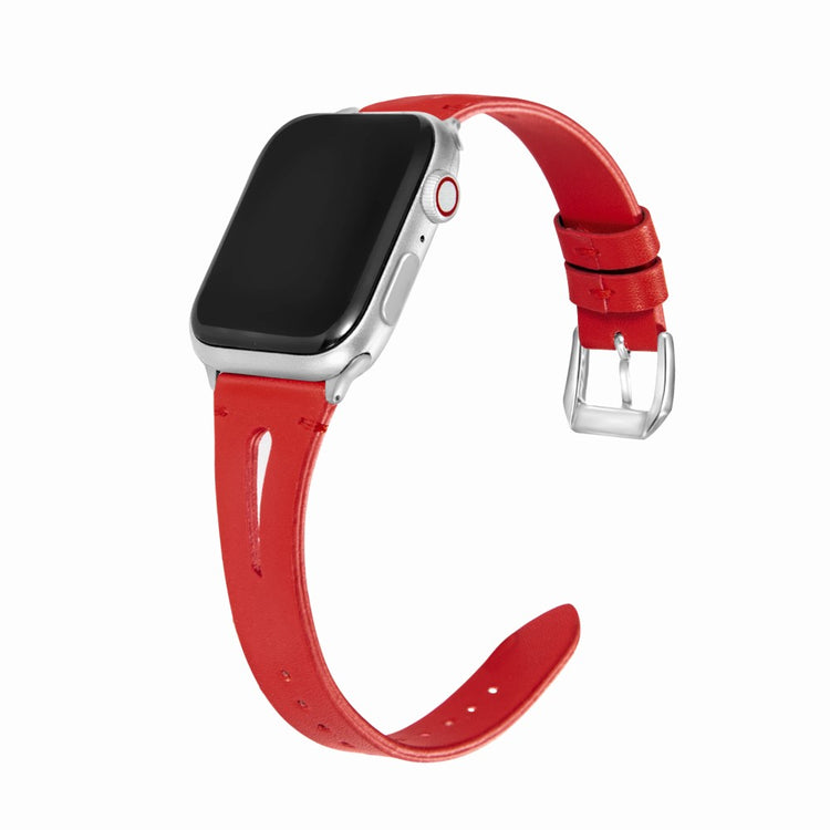 Meget Fantastisk Kunstlæder Universal Rem passer til Apple Smartwatch - Rød#serie_5