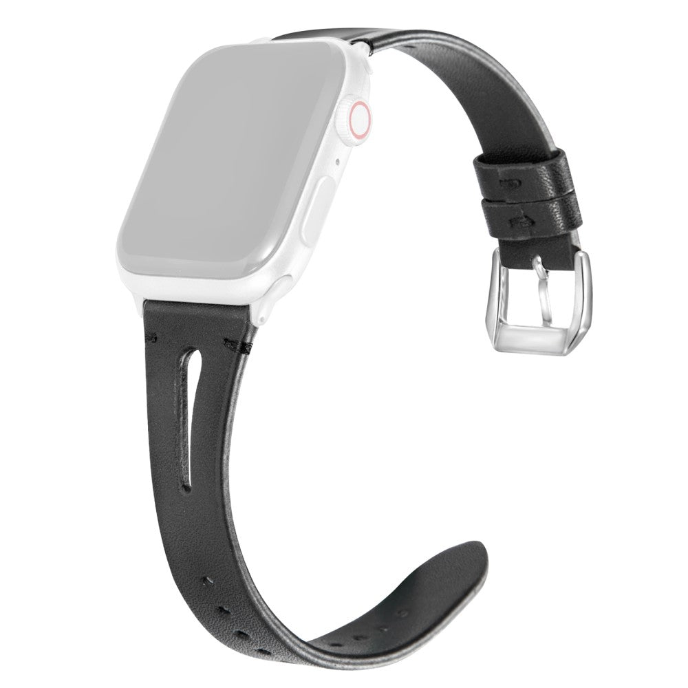 Meget Fantastisk Kunstlæder Universal Rem passer til Apple Smartwatch - Sort#serie_6