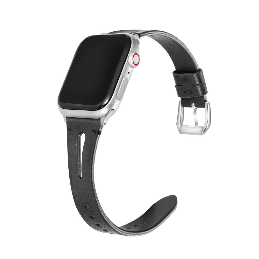 Meget Fantastisk Kunstlæder Universal Rem passer til Apple Smartwatch - Sort#serie_6