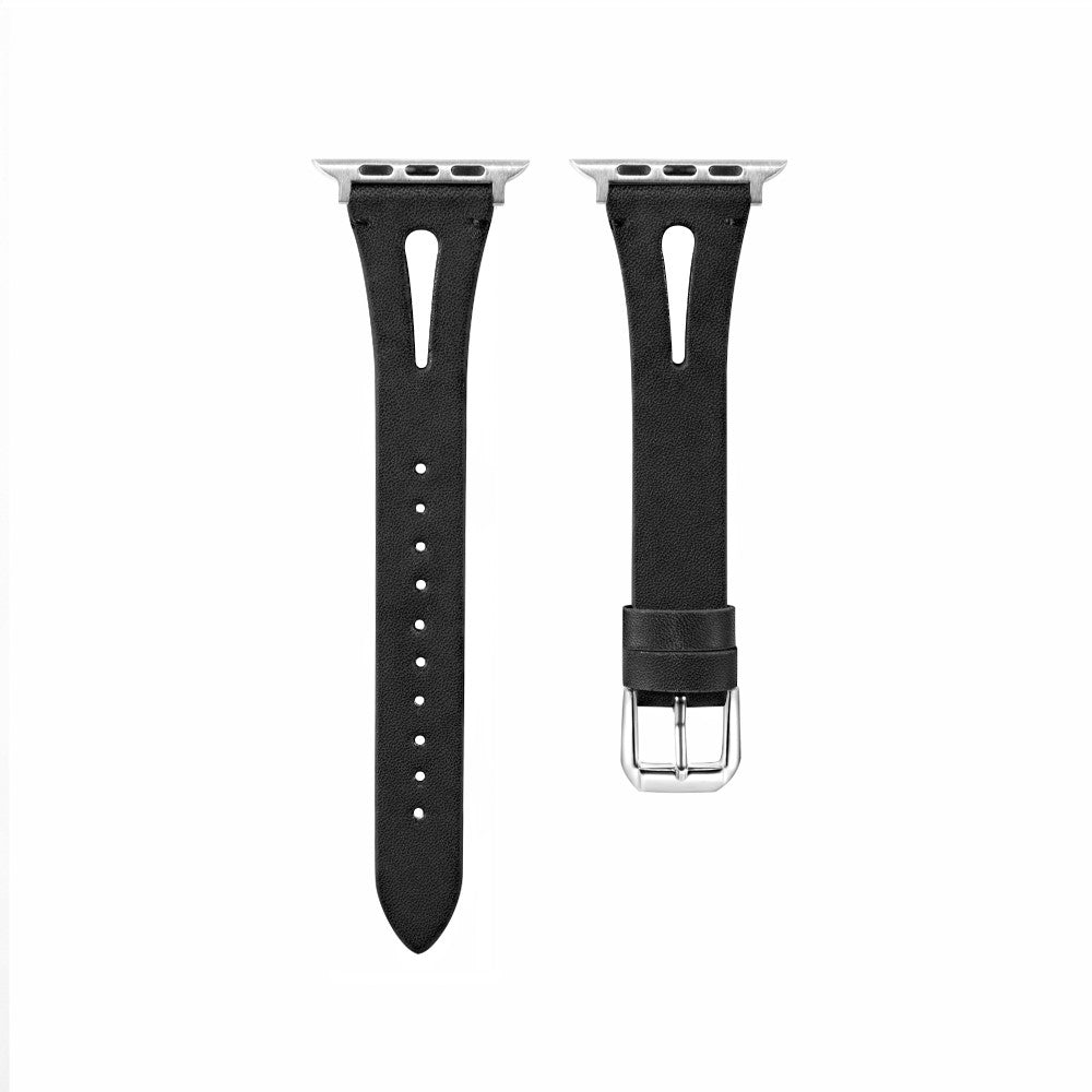 Apple Watch Series 41mm / 40mm / 38mm Leather Replacement Straps - Black#serie_6