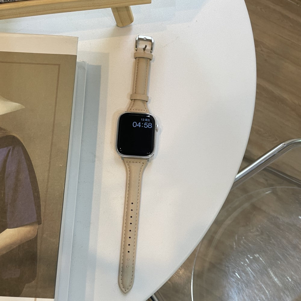 Klassisk Kunstlæder Universal Rem passer til Apple Smartwatch - Brun#serie_4