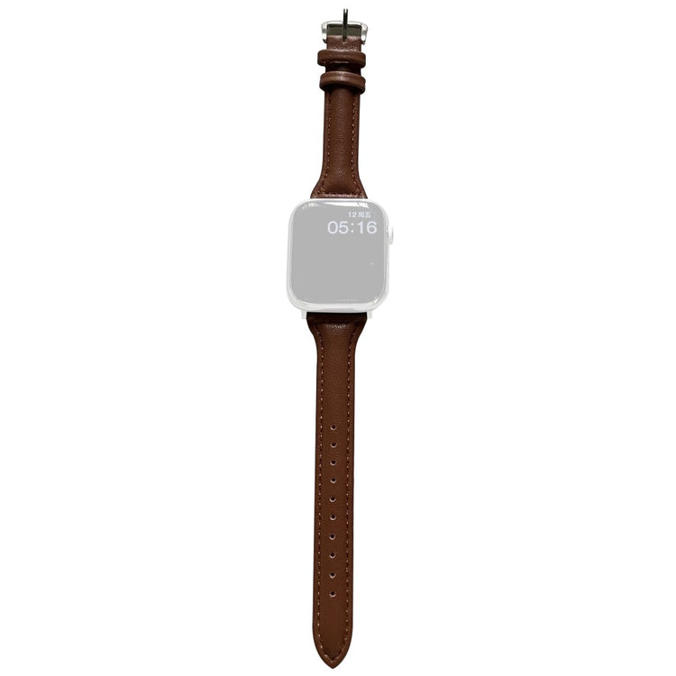 Klassisk Kunstlæder Universal Rem passer til Apple Smartwatch - Brun#serie_5