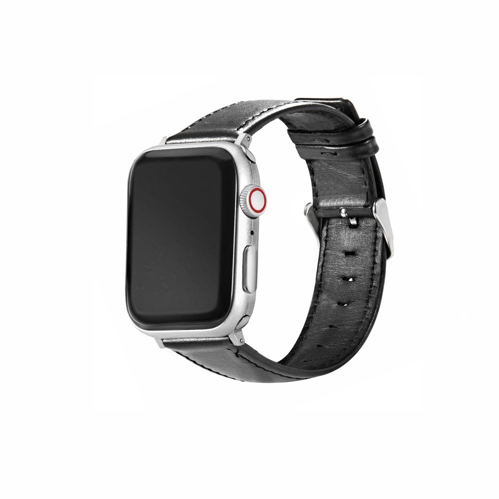 Meget Godt Kunstlæder Universal Rem passer til Apple Smartwatch - Sort#serie_3