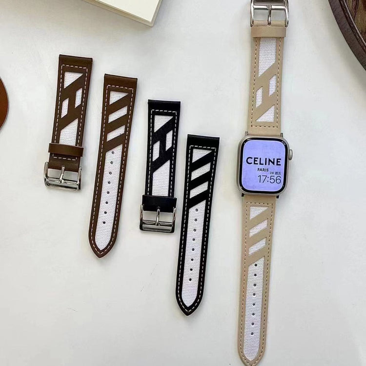 Rigtigt Flot Kunstlæder Universal Rem passer til Apple Smartwatch - Brun#serie_2