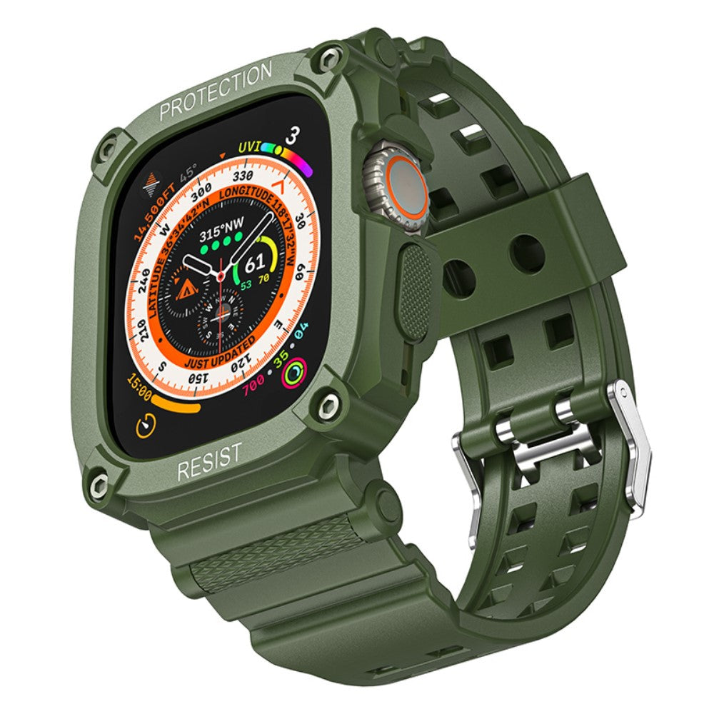 Helt Vildt Flot Silikone Rem passer til Apple Watch Ultra - Grøn#serie_3