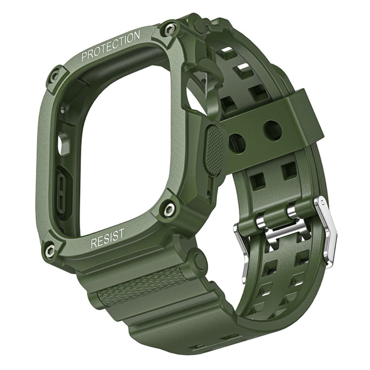 Helt Vildt Flot Silikone Rem passer til Apple Watch Ultra - Grøn#serie_3