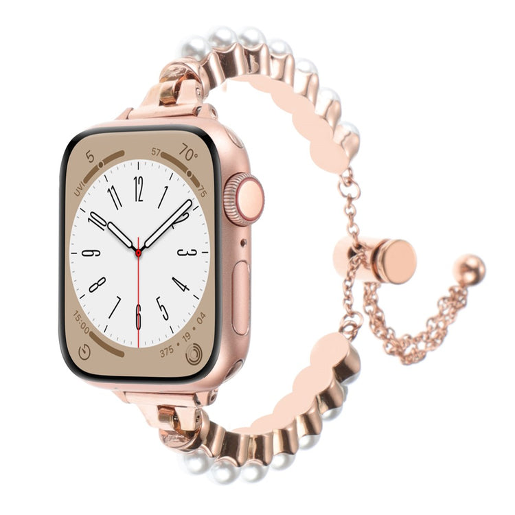 Meget Elegant Metal Og Sten Universal Rem passer til Apple Smartwatch - Pink#serie_3