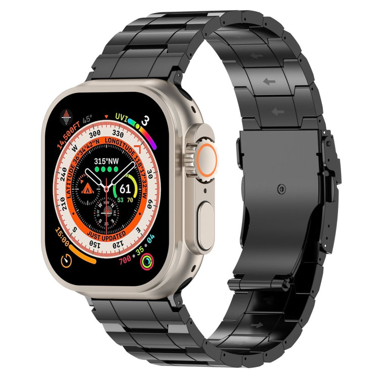 Apple Watch Series 41mm / 40mm / 38mm Titanium Steel Bracelet Straps - Black#serie_1