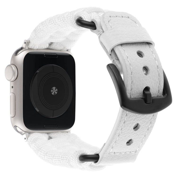 Fint Ægte Læder Universal Rem passer til Apple Smartwatch - Hvid#serie_2