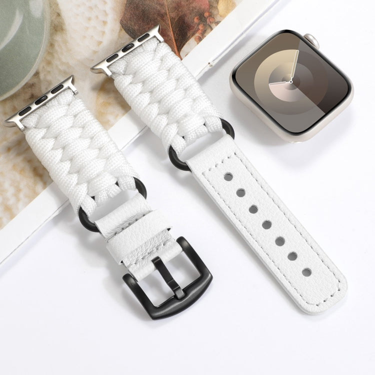 Fint Ægte Læder Universal Rem passer til Apple Smartwatch - Hvid#serie_2
