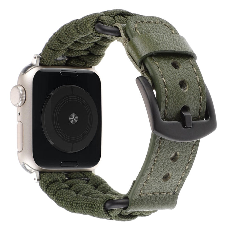 Fint Ægte Læder Universal Rem passer til Apple Smartwatch - Grøn#serie_4