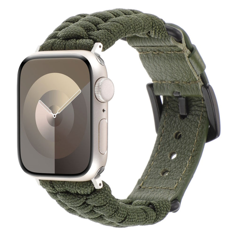 Fint Ægte Læder Universal Rem passer til Apple Smartwatch - Grøn#serie_4