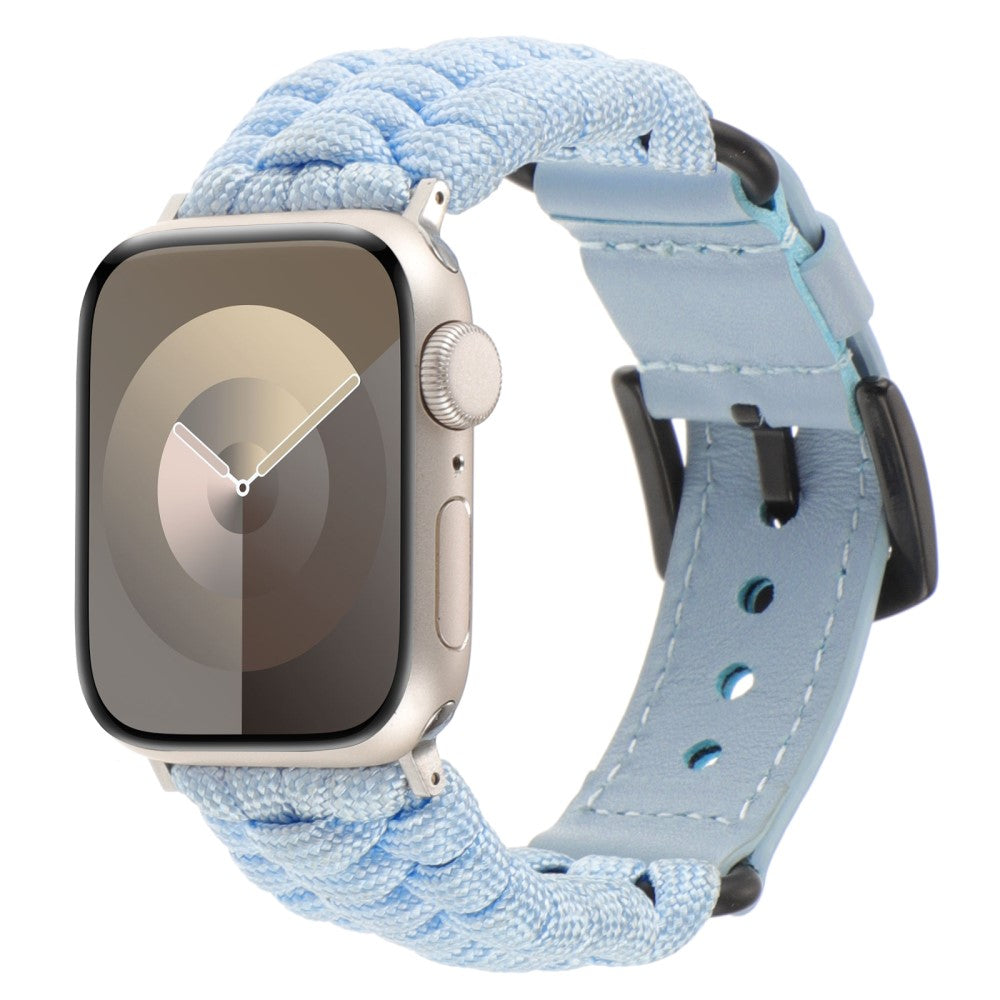 Fint Ægte Læder Universal Rem passer til Apple Smartwatch - Blå#serie_8