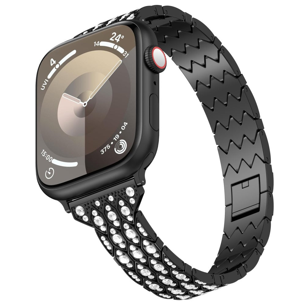Meget Komfortabel Rhinsten Universal Rem passer til Apple Smartwatch - Sort#serie_1