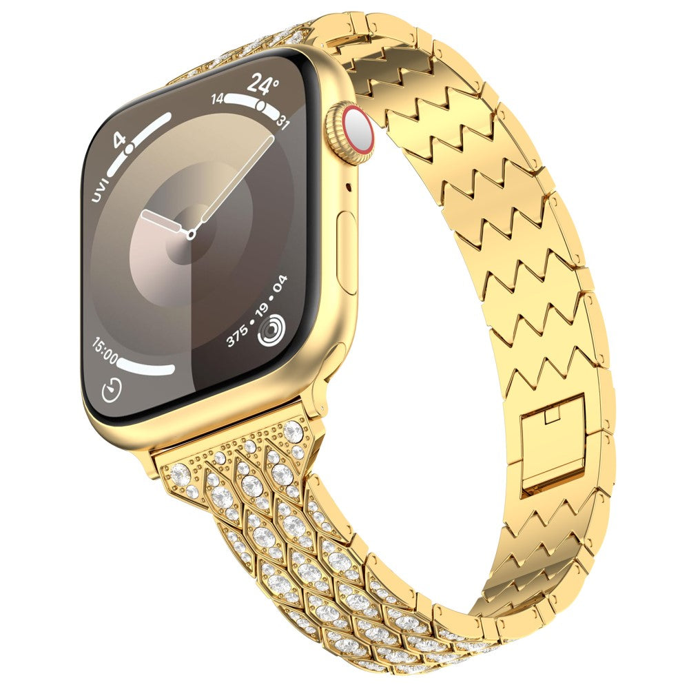 Meget Komfortabel Rhinsten Universal Rem passer til Apple Smartwatch - Guld#serie_2