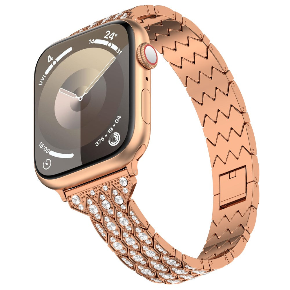 Meget Komfortabel Rhinsten Universal Rem passer til Apple Smartwatch - Pink#serie_3