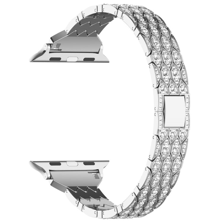 Meget Komfortabel Rhinsten Universal Rem passer til Apple Smartwatch - Sølv#serie_4