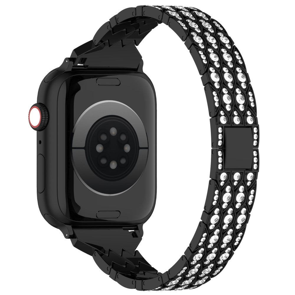 Rigtigt Skøn Rhinsten Universal Rem passer til Apple Smartwatch - Sort#serie_1