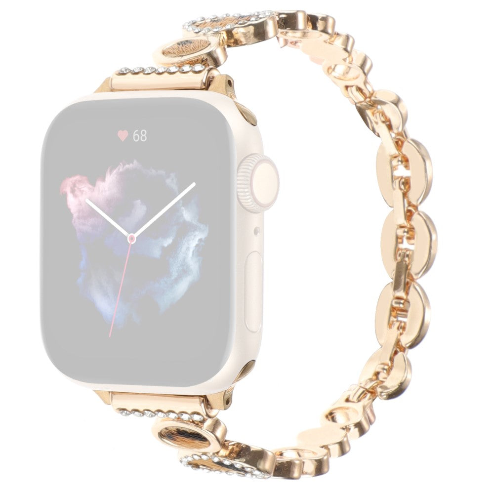 Vildt Holdbart Rhinsten Universal Rem passer til Apple Smartwatch - Guld#serie_2