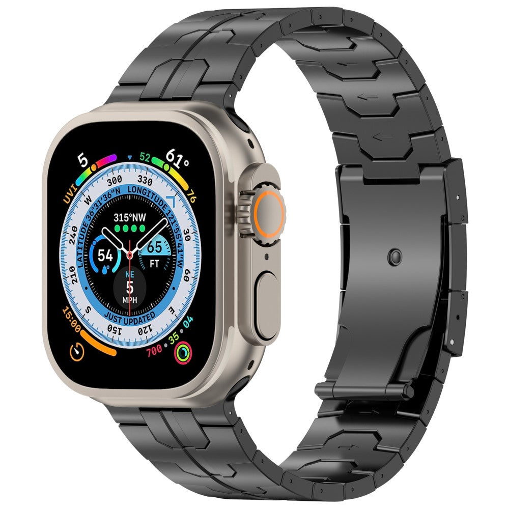 Super Fantastisk Metal Universal Rem passer til Apple Smartwatch - Sort#serie_2