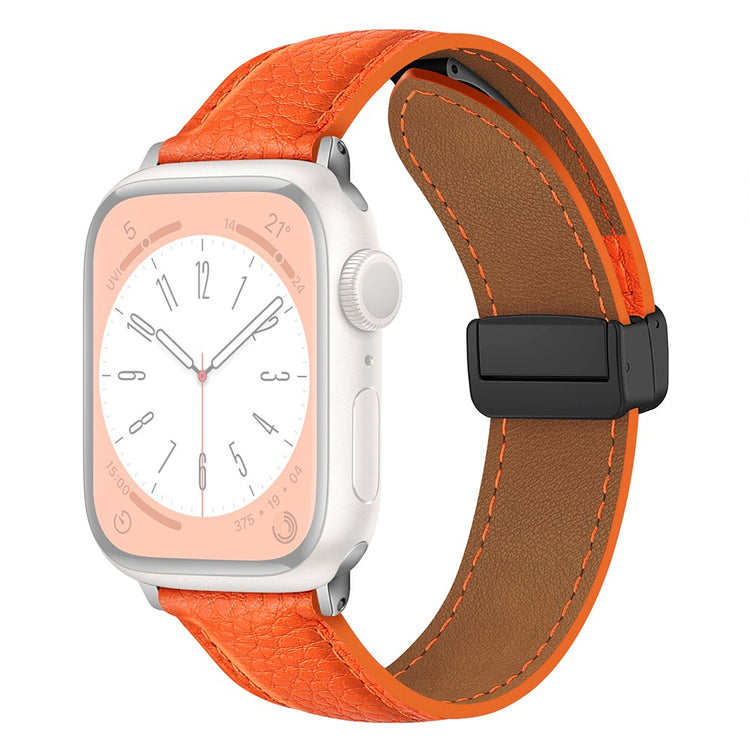 Vildt Godt Kunstlæder Universal Rem passer til Apple Smartwatch - Orange#serie_3