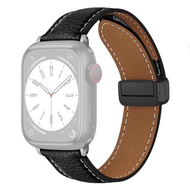 Vildt Godt Kunstlæder Universal Rem passer til Apple Smartwatch - Sort#serie_5
