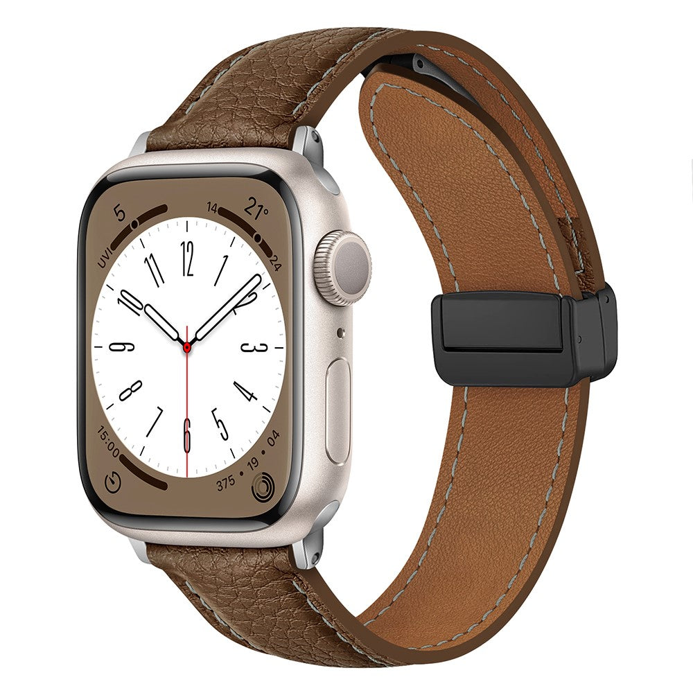 Vildt Godt Kunstlæder Universal Rem passer til Apple Smartwatch - Brun#serie_7
