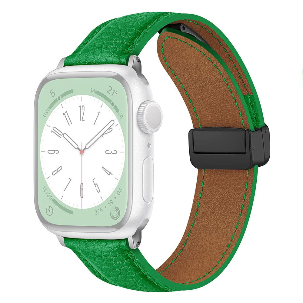 Vildt Godt Kunstlæder Universal Rem passer til Apple Smartwatch - Grøn#serie_8
