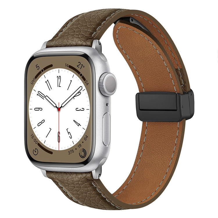 Vildt Godt Kunstlæder Universal Rem passer til Apple Smartwatch - Brun#serie_9