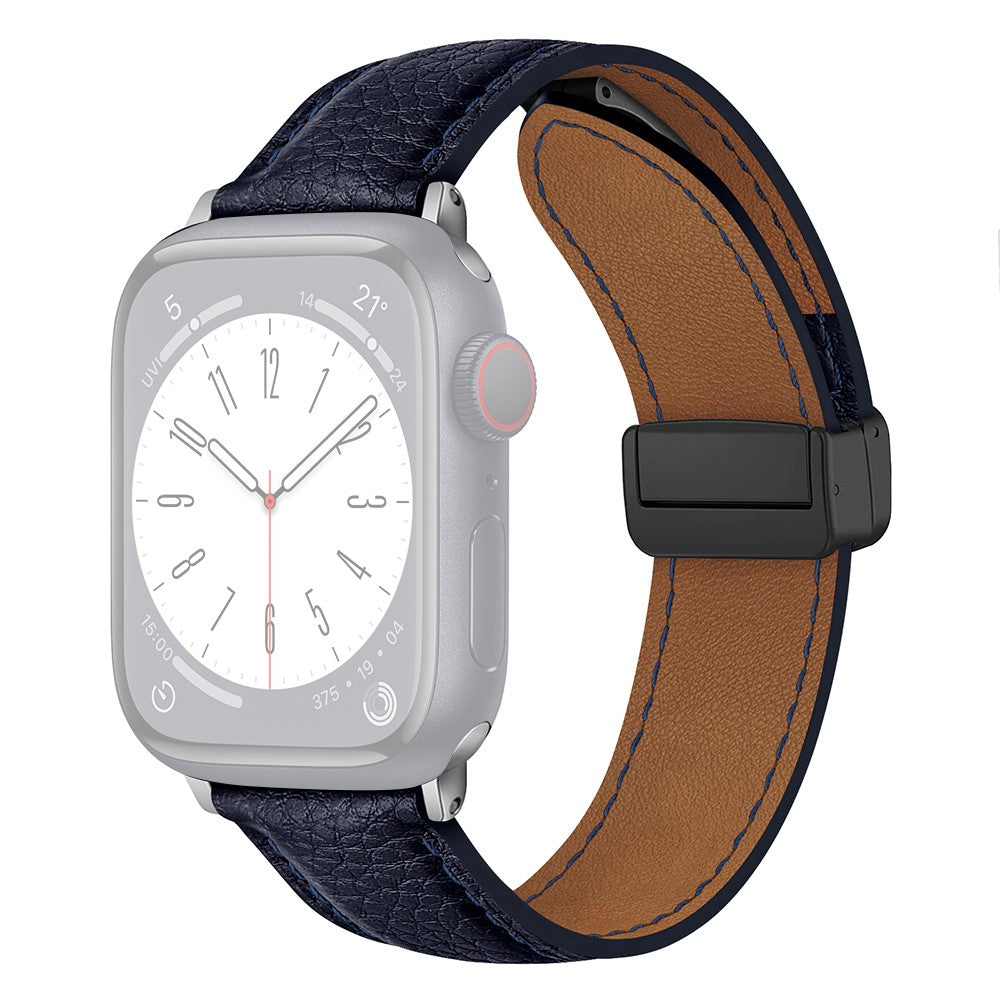 Vildt Godt Kunstlæder Universal Rem passer til Apple Smartwatch - Blå#serie_13