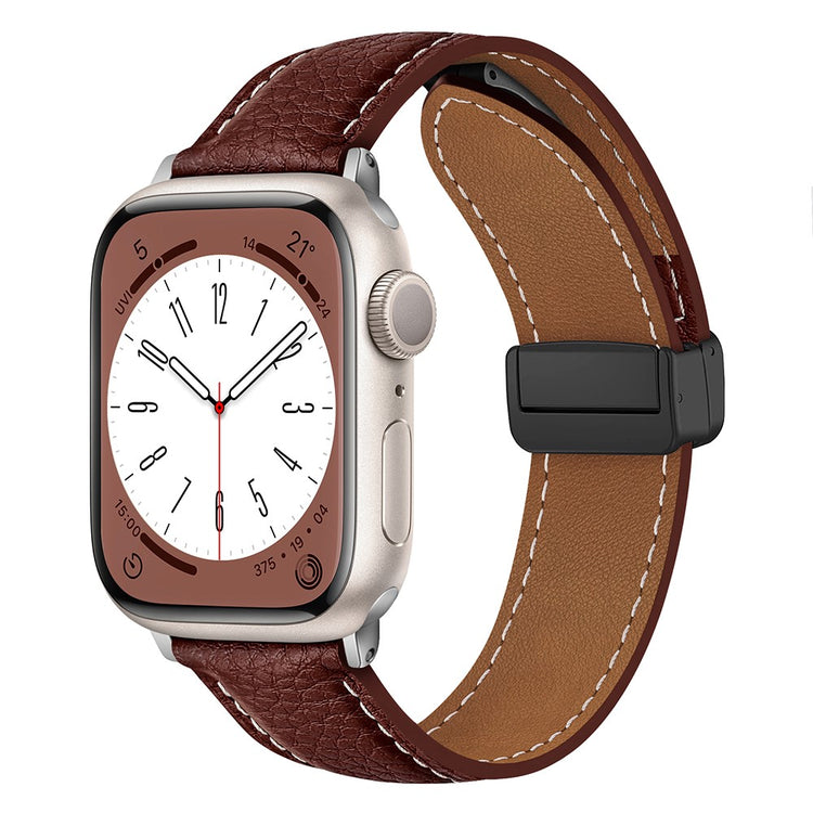 Vildt Godt Kunstlæder Universal Rem passer til Apple Smartwatch - Brun#serie_14