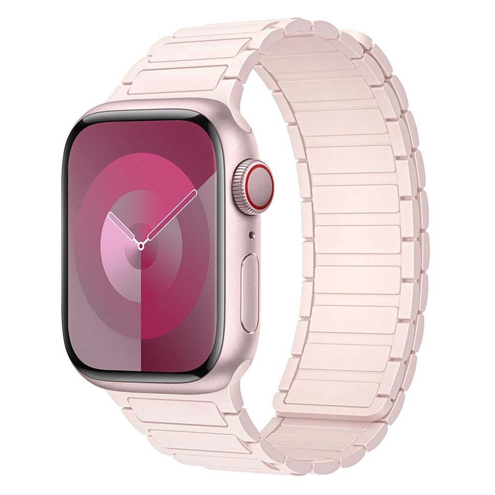 Helt Vildt Skøn Silikone Universal Rem passer til Apple Smartwatch - Pink#serie_4