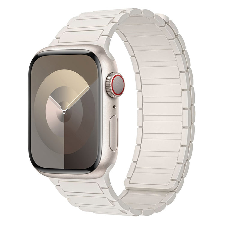 Helt Vildt Skøn Silikone Universal Rem passer til Apple Smartwatch - Hvid#serie_16