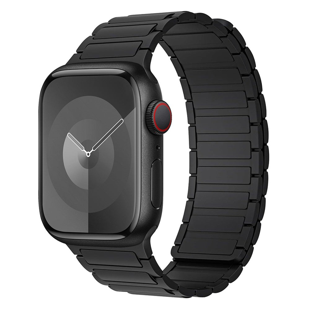 Vildt Smuk Silikone Universal Rem passer til Apple Smartwatch - Sort#serie_8