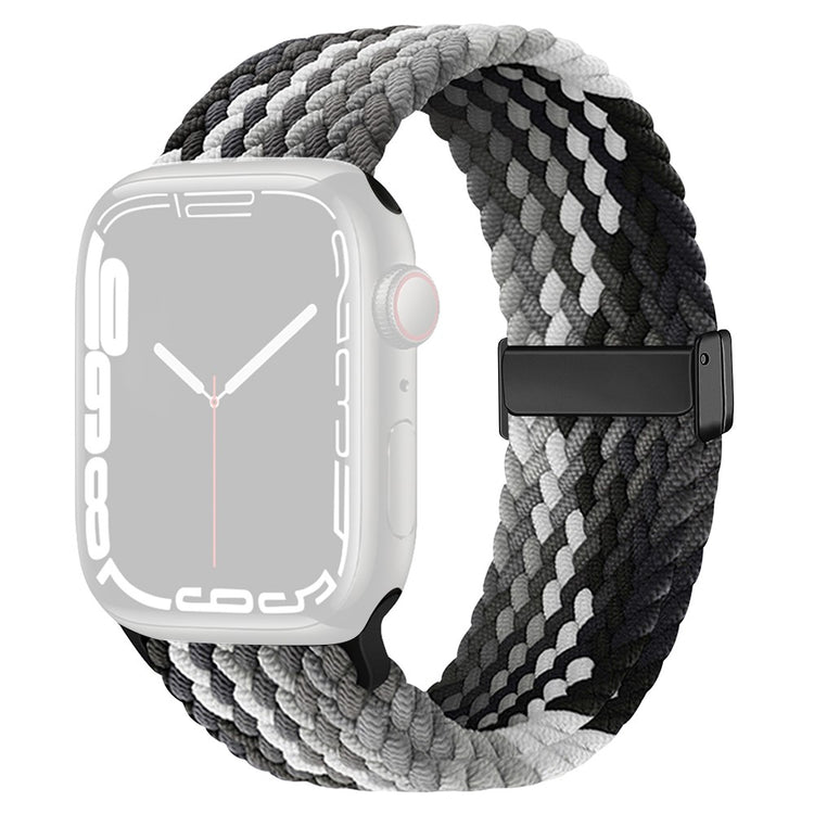 Mega Elegant Nylon Universal Rem passer til Apple Smartwatch - Sølv#serie_5