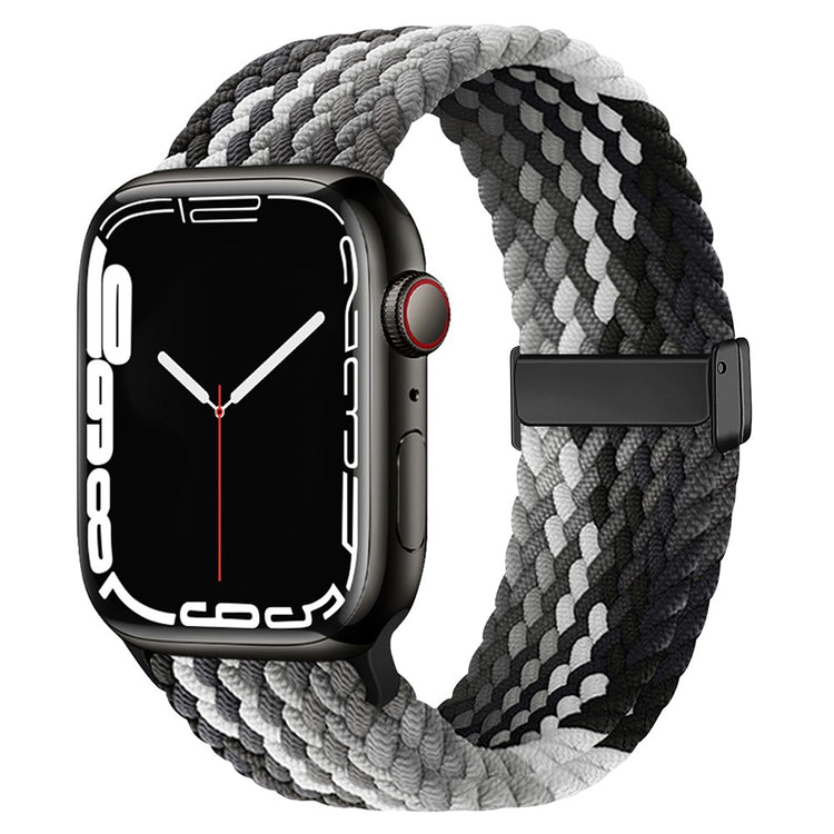 Mega Elegant Nylon Universal Rem passer til Apple Smartwatch - Sølv#serie_5