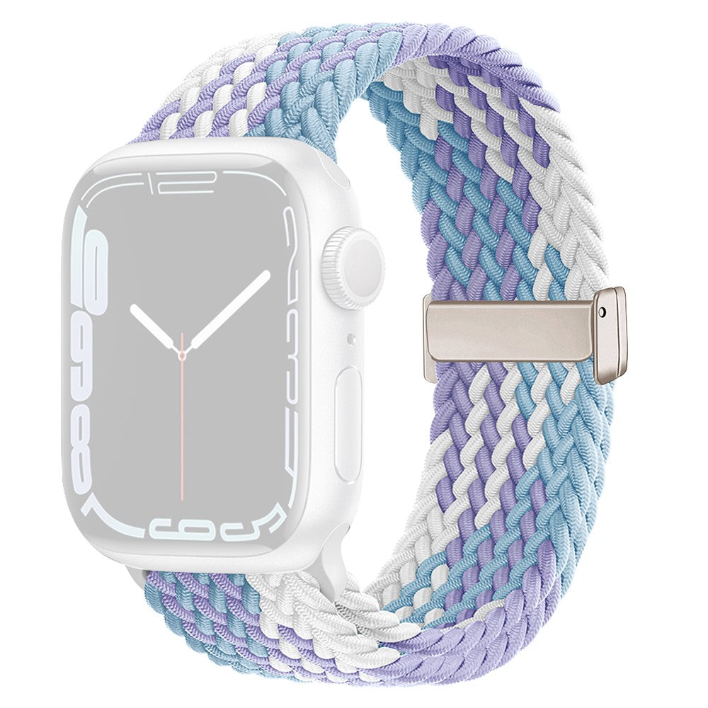 Mega Elegant Nylon Universal Rem passer til Apple Smartwatch - Blå#serie_7