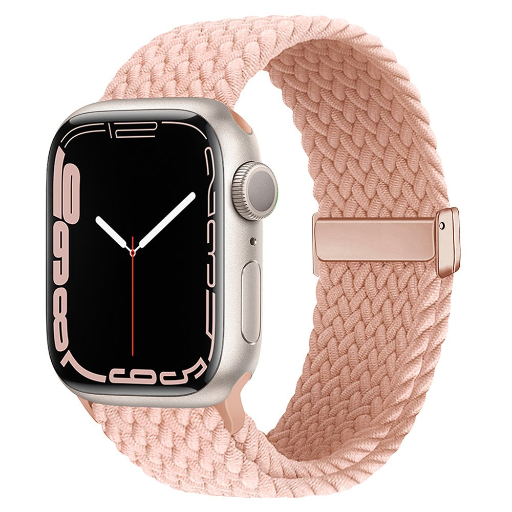 Mega Elegant Nylon Universal Rem passer til Apple Smartwatch - Pink#serie_12