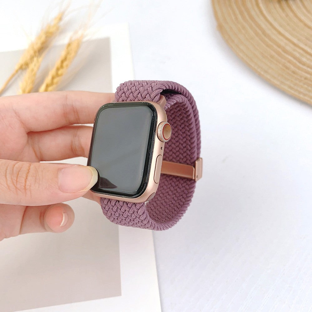 Mega Elegant Nylon Universal Rem passer til Apple Smartwatch - Lilla#serie_15