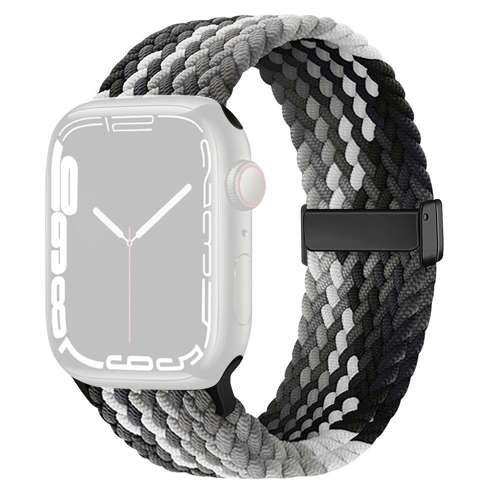 Meget Fed Nylon Universal Rem passer til Apple Smartwatch - Sølv#serie_5