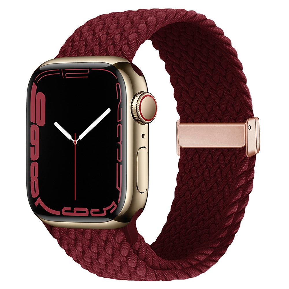 Meget Fed Nylon Universal Rem passer til Apple Smartwatch - Rød#serie_8