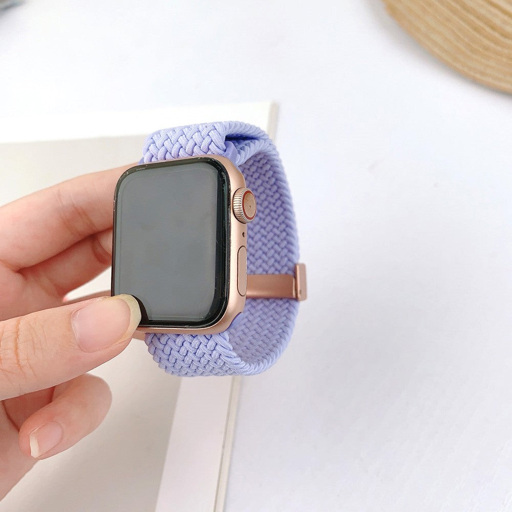 Meget Fed Nylon Universal Rem passer til Apple Smartwatch - Lilla#serie_11