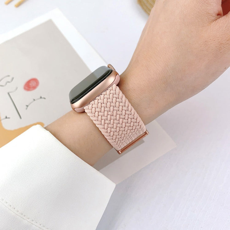 Meget Fed Nylon Universal Rem passer til Apple Smartwatch - Pink#serie_12