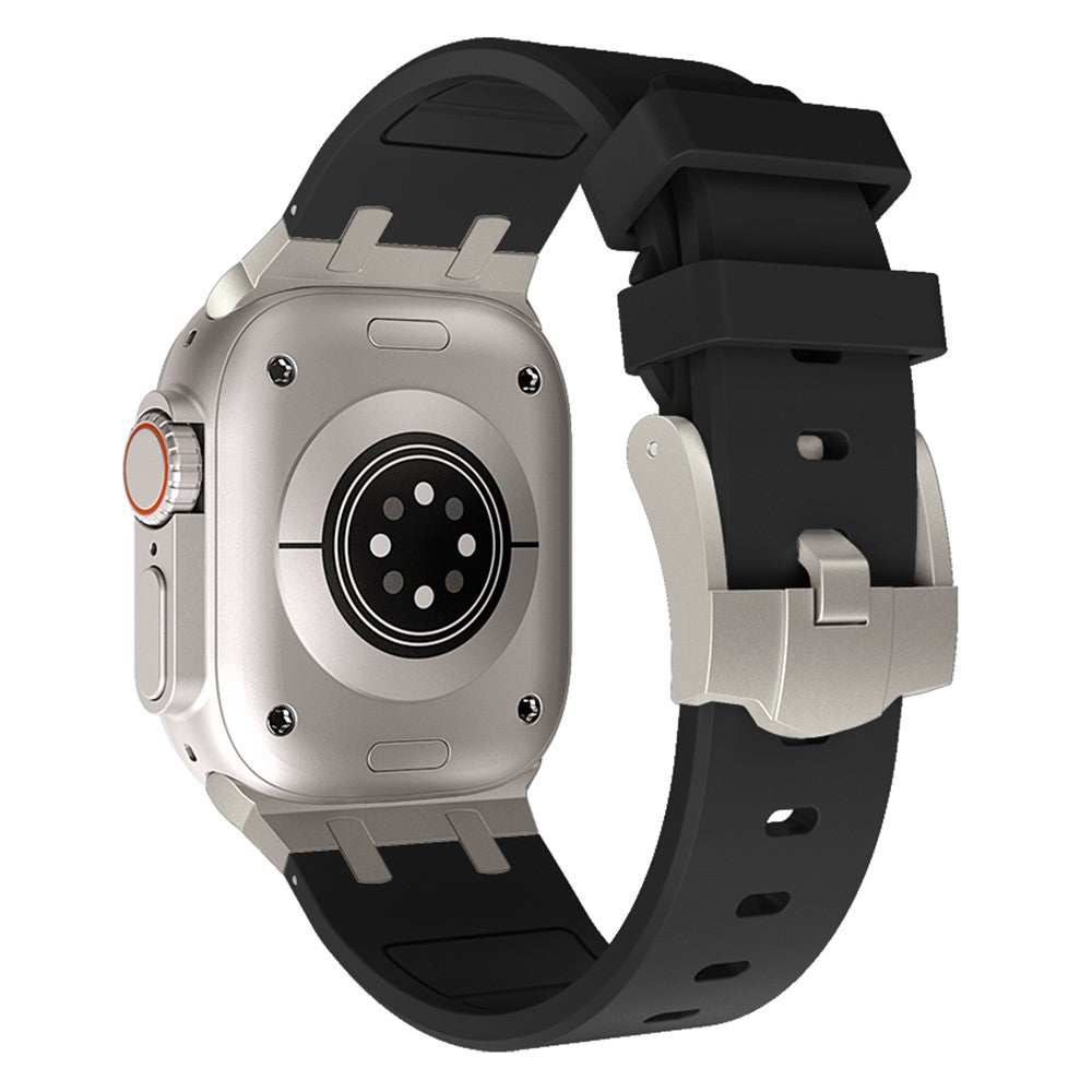 Rigtigt Kønt Silikone Universal Rem passer til Apple Smartwatch - Sort#serie_1