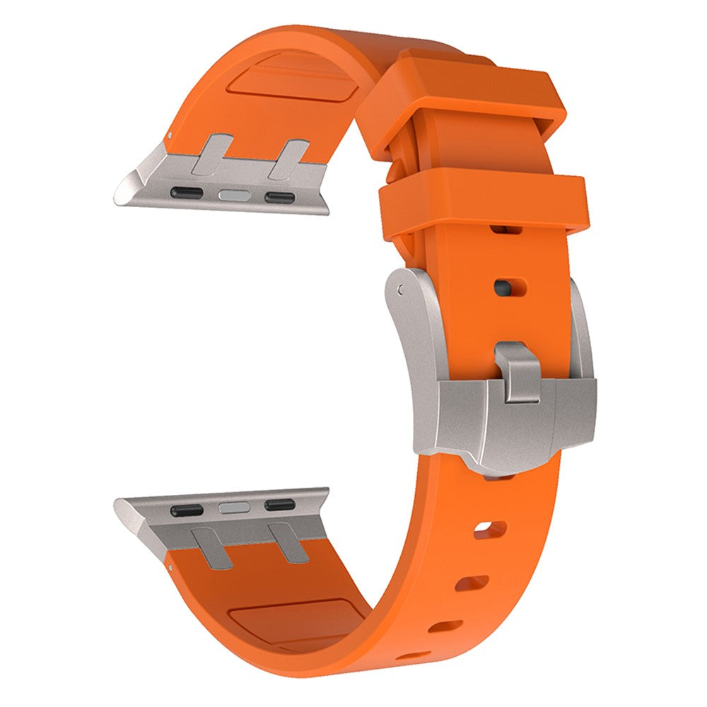 Rigtigt Kønt Silikone Universal Rem passer til Apple Smartwatch - Orange#serie_3
