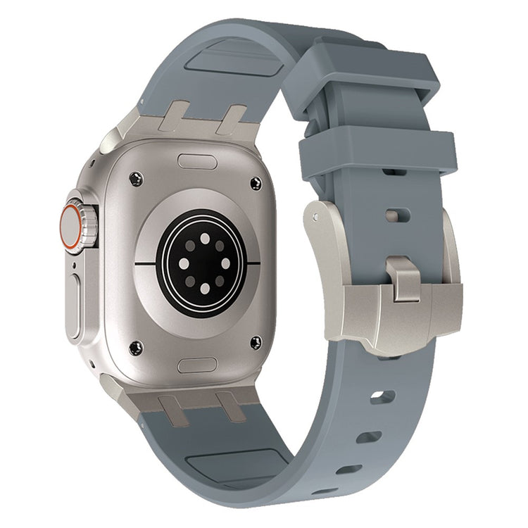 Rigtigt Kønt Silikone Universal Rem passer til Apple Smartwatch - Sølv#serie_4