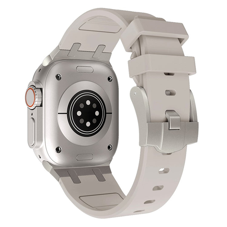 Rigtigt Kønt Silikone Universal Rem passer til Apple Smartwatch - Hvid#serie_6
